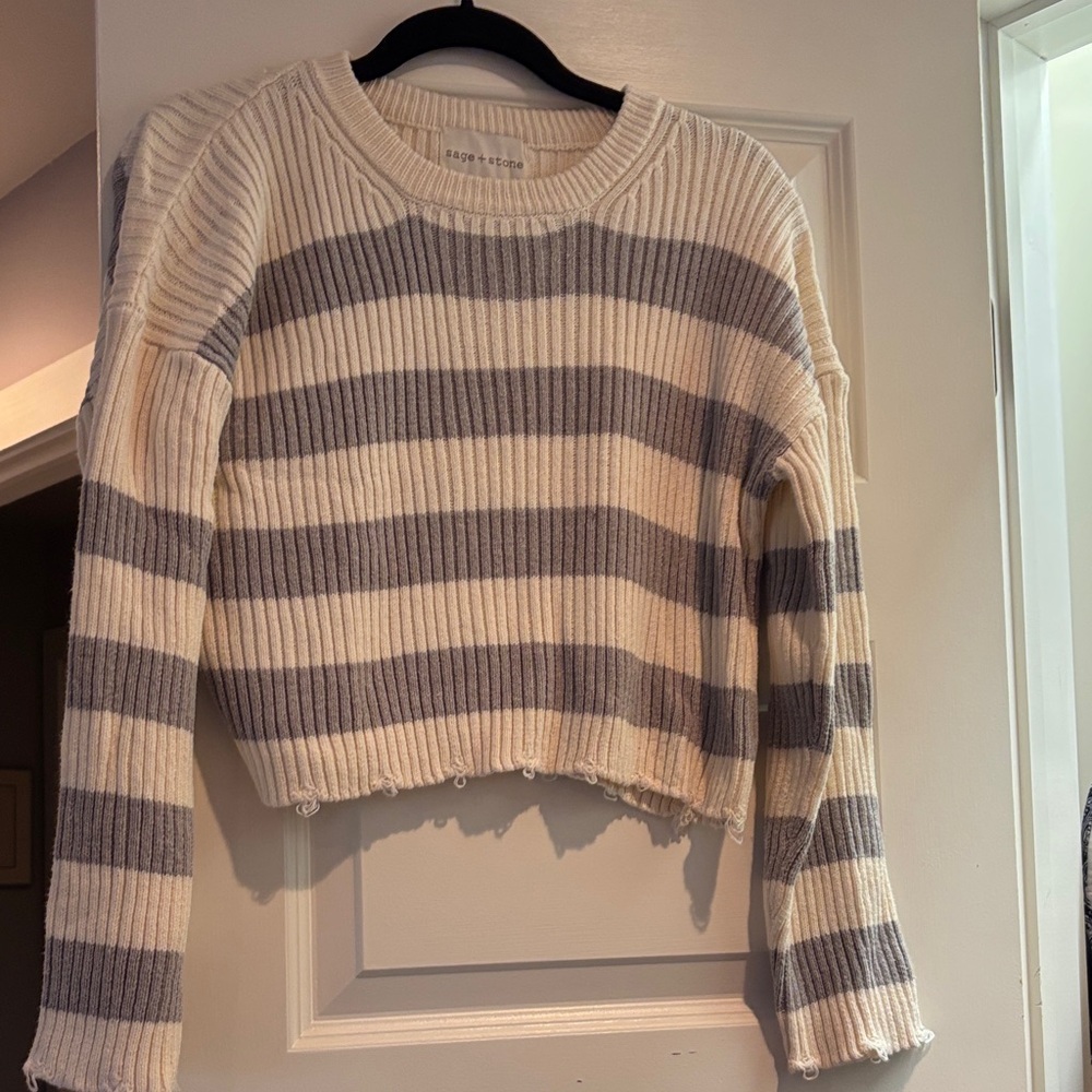 Striped Crew Neck Sweater